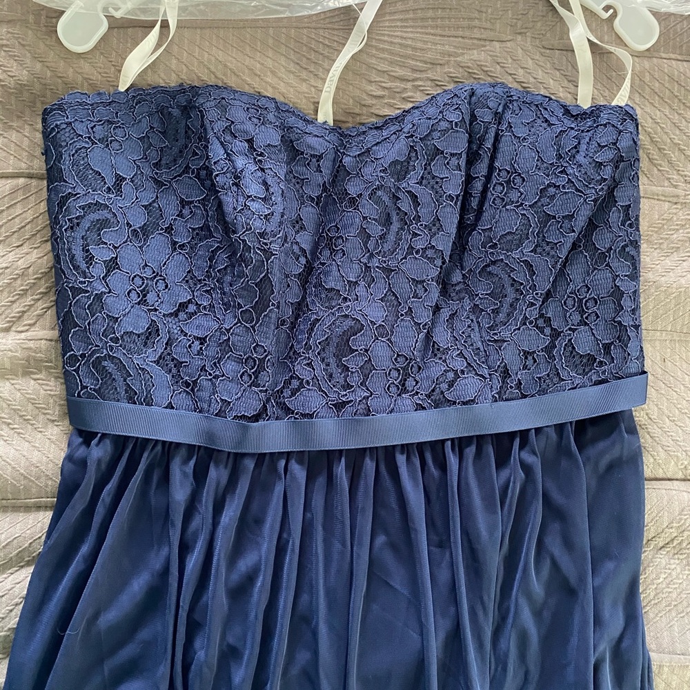 David’s Bridal bridesmaid dress NWT size 10 Navy (Marine)